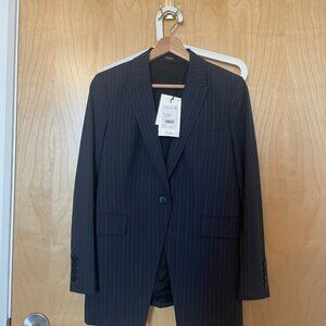 Theory Navy Suit Jacket & Pants Set – Size 2 (NWT)